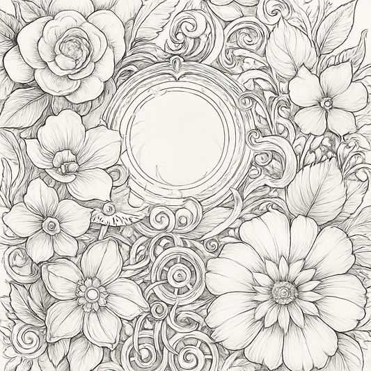 Creative Escape Combo β Adult Coloring Book with Artist Sketch Pens