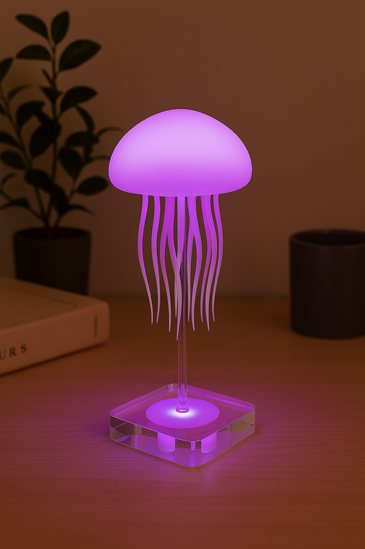 LumiWaveβ’ Sound-Activated Jellyfish Lamp β 12-LED Color Changing Lava Light for Home & Office Decor