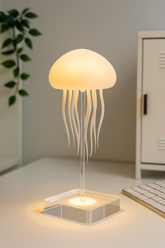 LumiWave™ Sound-Activated Jellyfish Lamp – 12-LED Color Changing Lava Light for Home & Office Decor