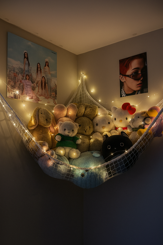 Combo - WarmGlow Hammock, lights & 5 Plush Companions