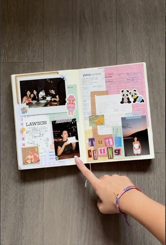 Glow Journal Set | Artsy Journal Book, Glitter Pens & Soft Stickers Combo