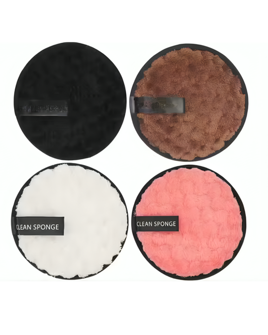 Infused Clean Sponge (Pack of 4), Suitable Makeup Remover for all Skin Types